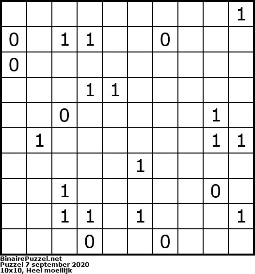 Binaire Puzzel