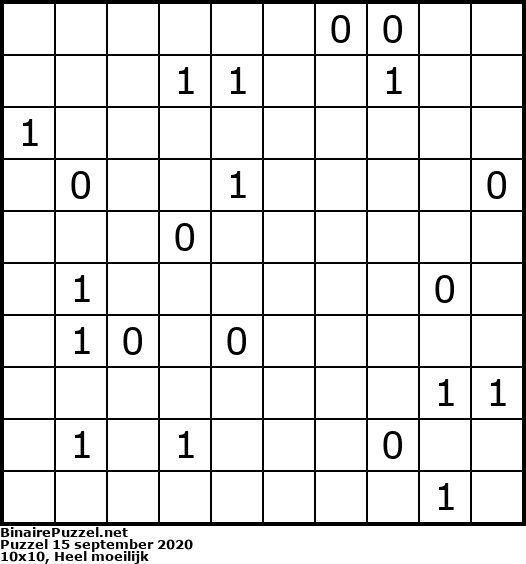 Binaire Puzzel