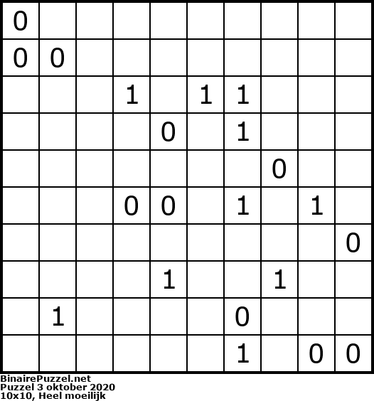 Binaire Puzzel