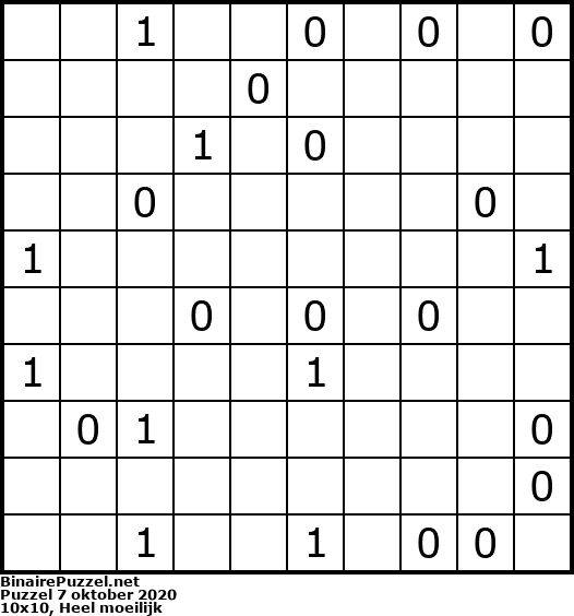 Binaire Puzzel