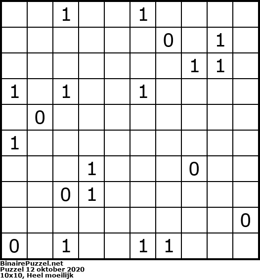Binaire Puzzel