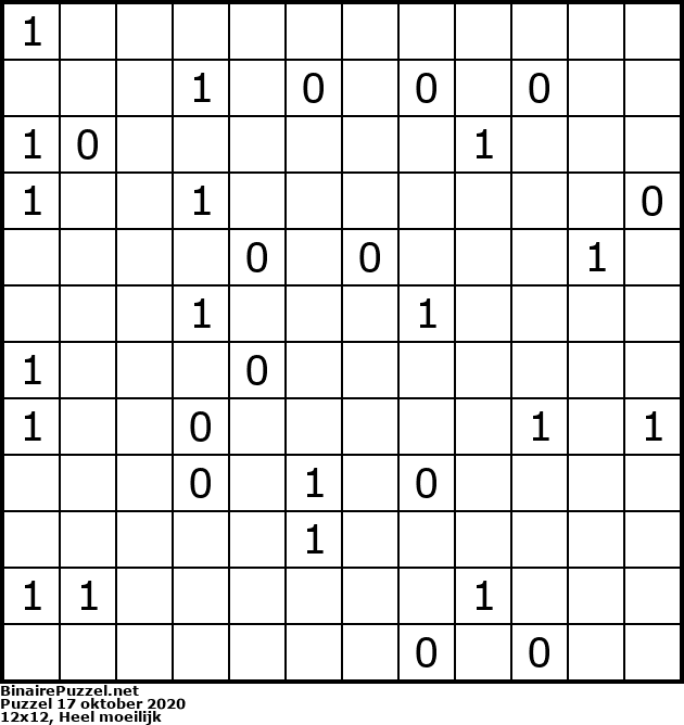 Binaire Puzzel