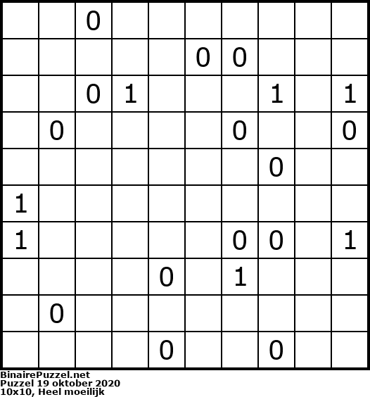 Binaire Puzzel