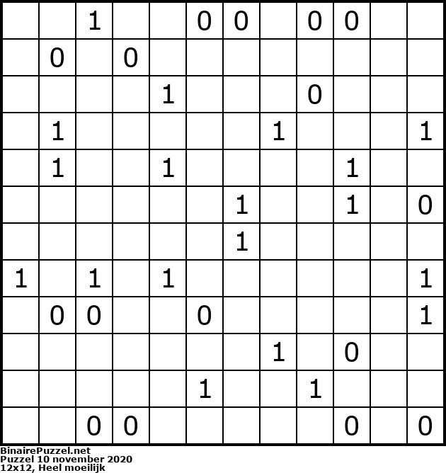 Binaire Puzzel
