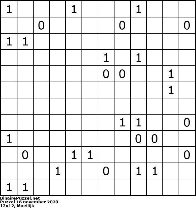 Binaire Puzzel