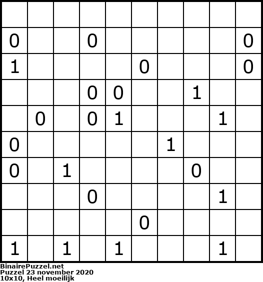 Binaire Puzzel