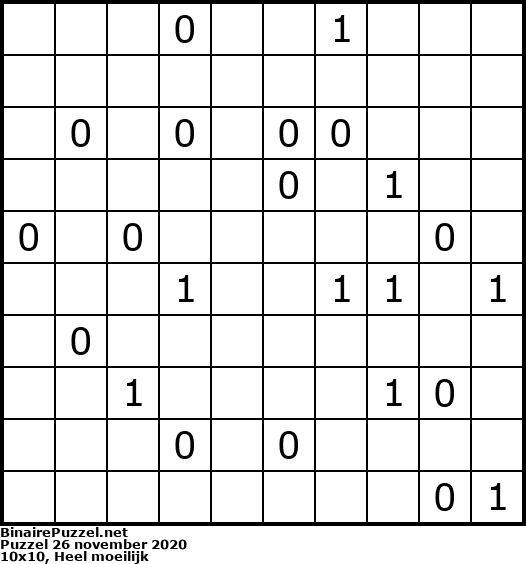 Binaire Puzzel