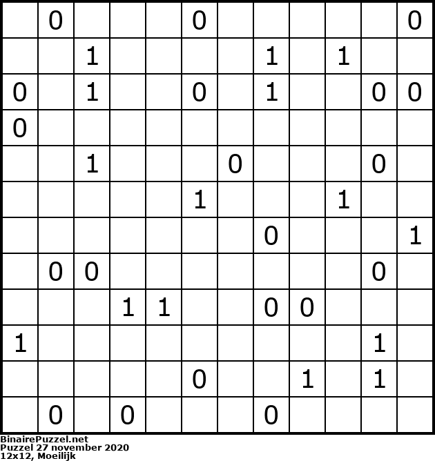 Binaire Puzzel
