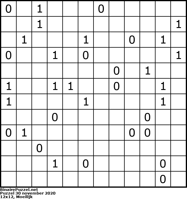 Binaire Puzzel