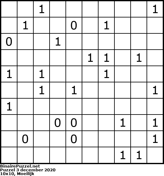 Binaire Puzzel