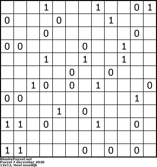 Binaire Puzzel