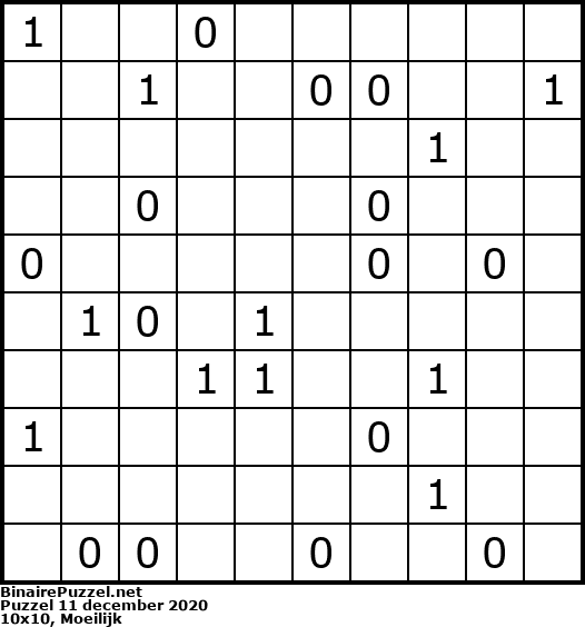 Binaire Puzzel