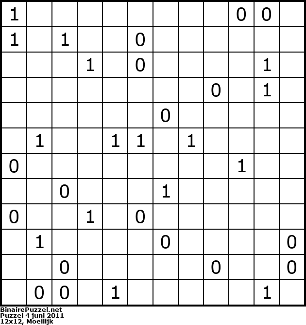 Binaire Puzzel