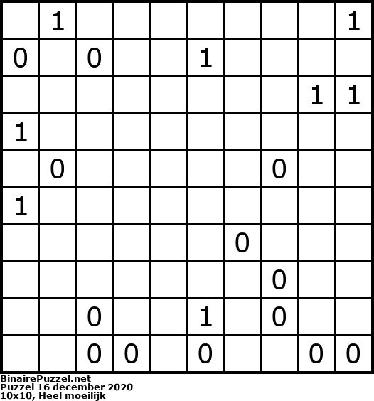 Binaire Puzzel