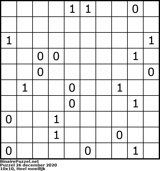 Binaire Puzzel