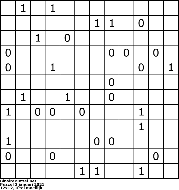 Binaire Puzzel