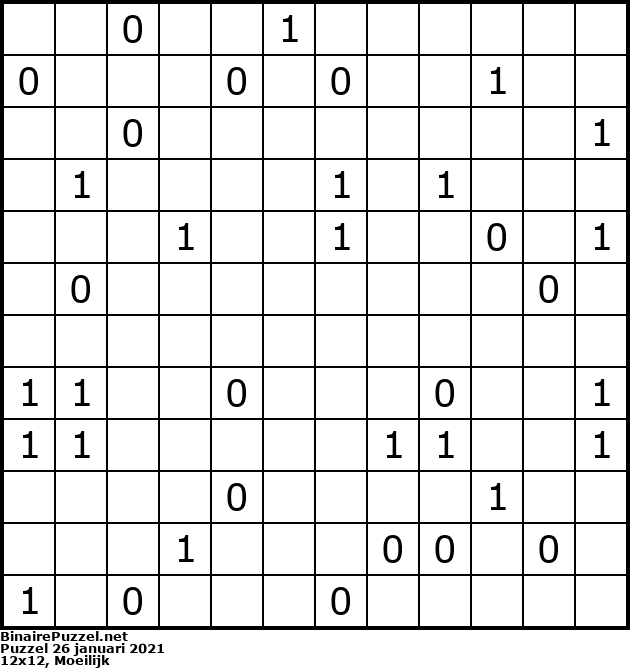 Binaire Puzzel