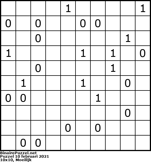 Binaire Puzzel