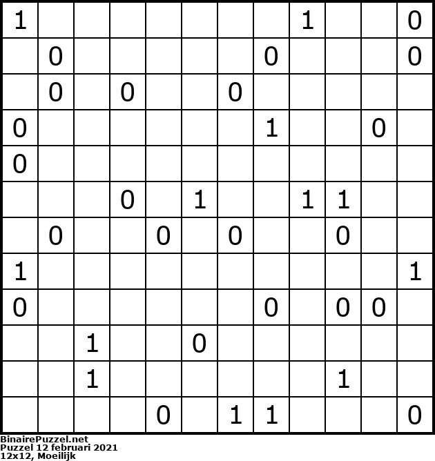 Binaire Puzzel