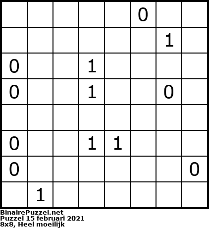 Binaire Puzzel