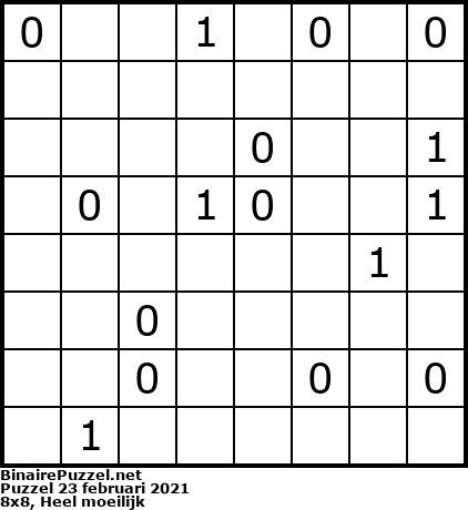 Binaire Puzzel