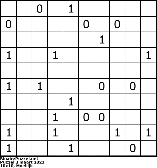 Binaire Puzzel
