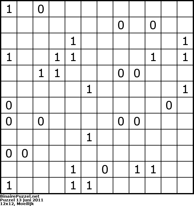 Binaire Puzzel