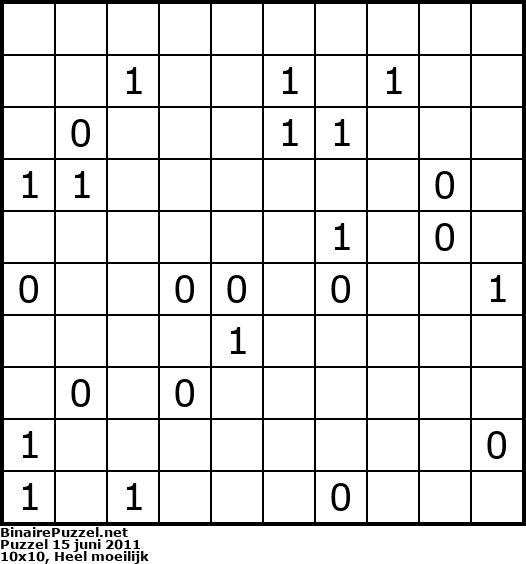 Binaire Puzzel