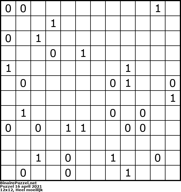 Binaire Puzzel