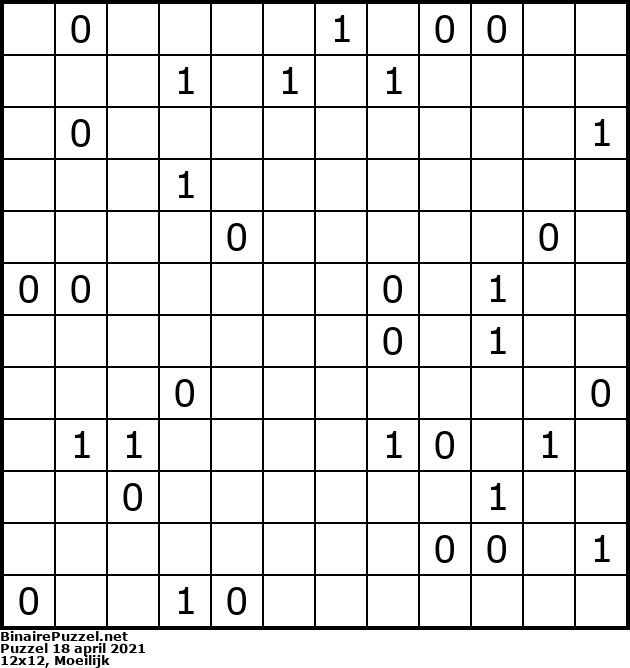 Binaire Puzzel