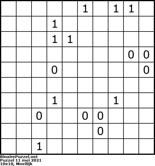 Binaire Puzzel