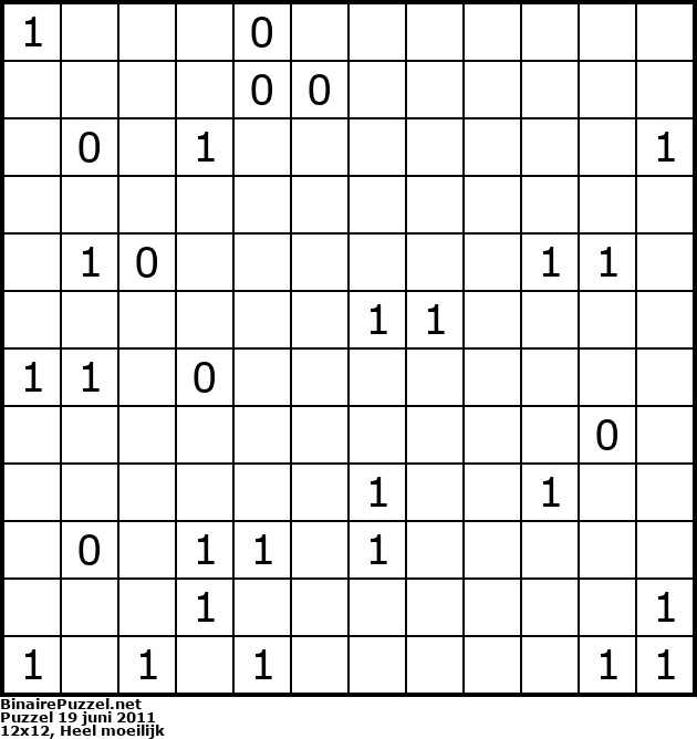Binaire Puzzel