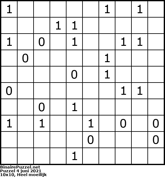 Binaire Puzzel