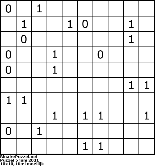 Binaire Puzzel