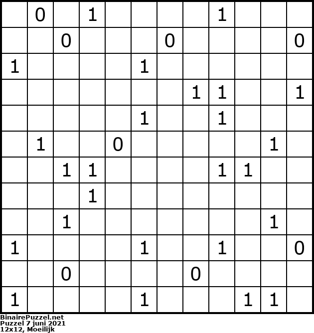 Binaire Puzzel