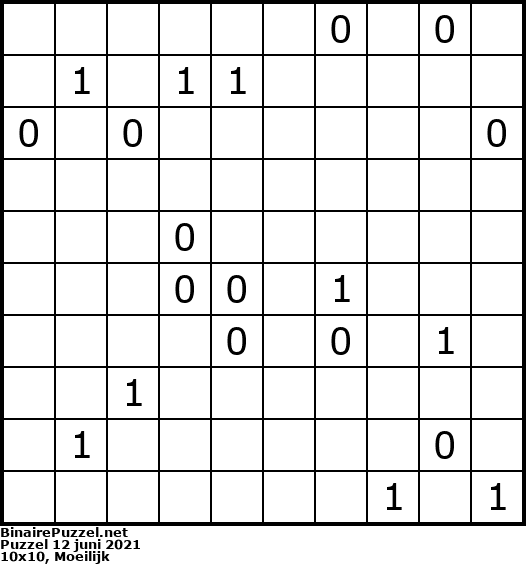 Binaire Puzzel