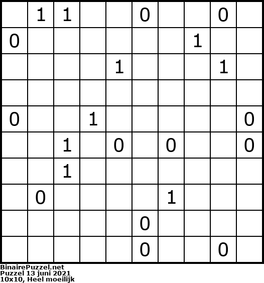 Binaire Puzzel