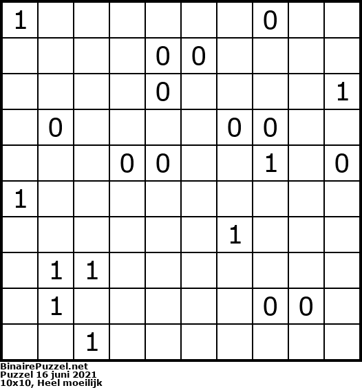 Binaire Puzzel