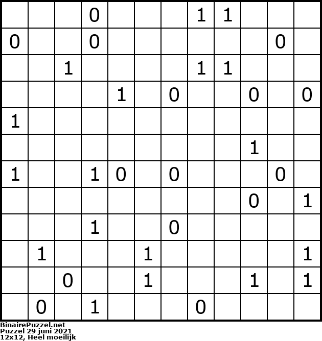 Binaire Puzzel