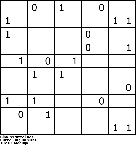 Binaire Puzzel