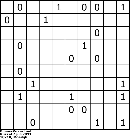 Binaire Puzzel