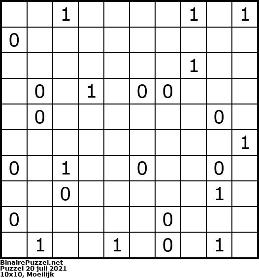 Binaire Puzzel