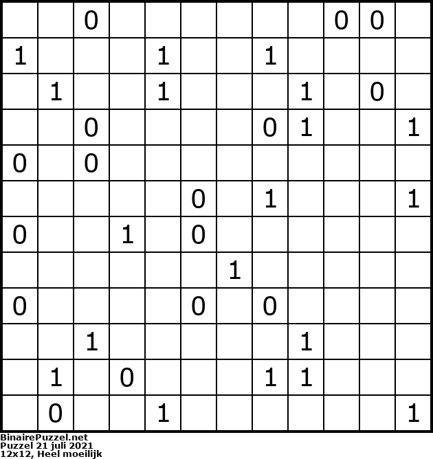 Binaire Puzzel