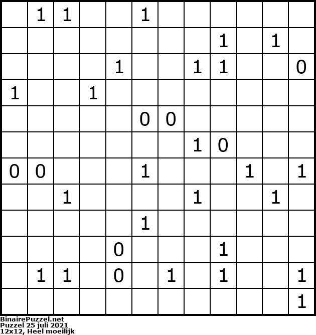 Binaire Puzzel