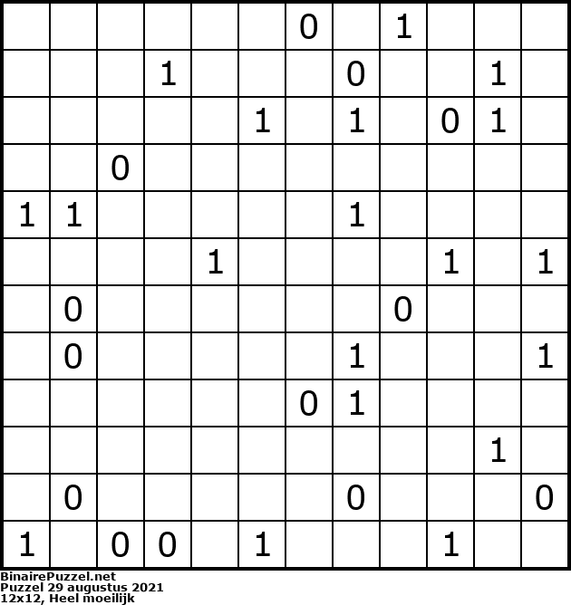 Binaire Puzzel