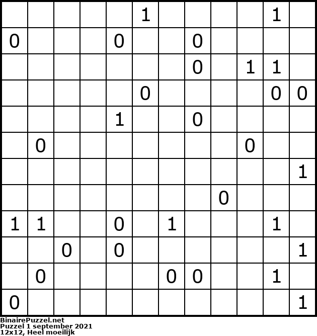 Binaire Puzzel