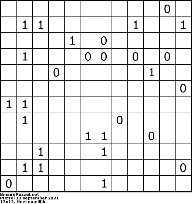 Binaire Puzzel