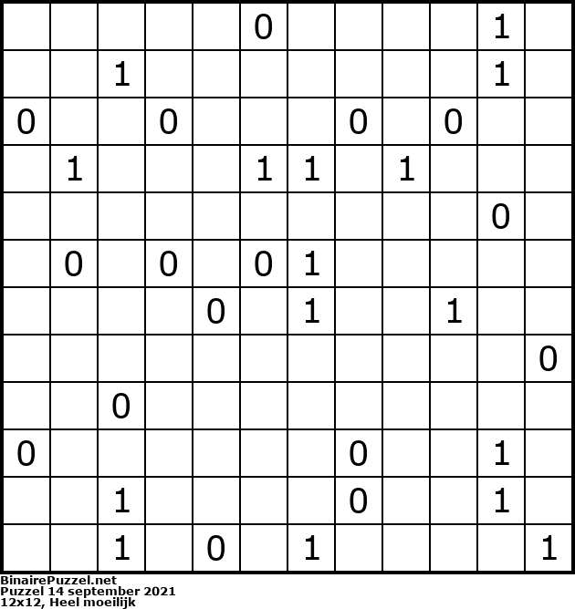 Binaire Puzzel