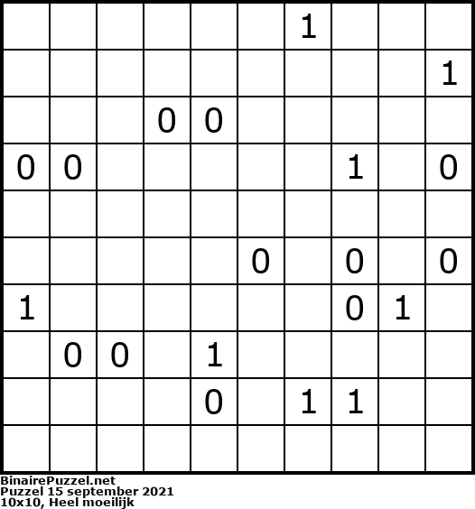 Binaire Puzzel