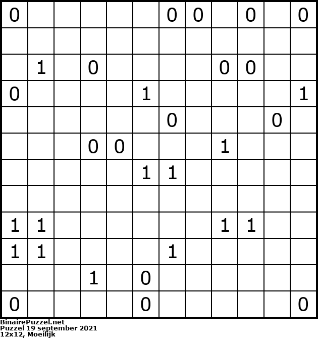 Binaire Puzzel